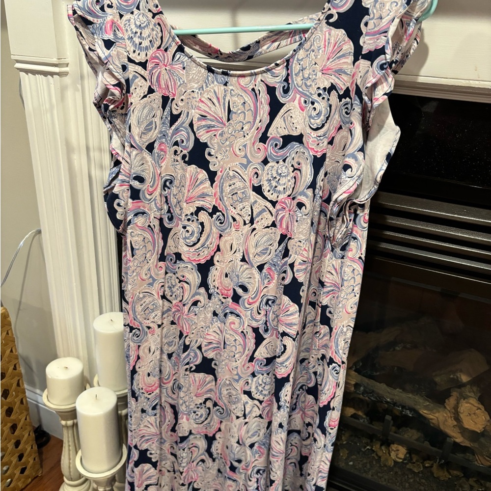 Lilly Pulitzer Navy and Pink Dress